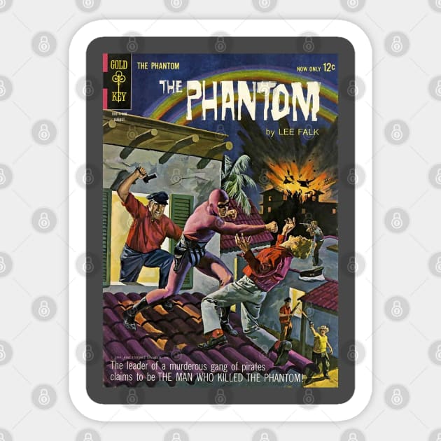 Gold Key The Phantom Comic Book Cover Sticker by Creative Bedouin